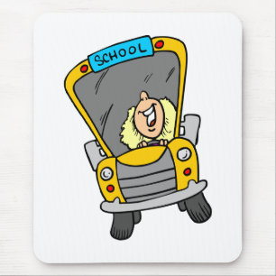 Busfahrerinnen von der Schule - Geschenkidee Mousepad