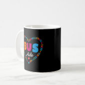 Busfahrhilfe zurück zur Schule für Busteam Kaffeetasse (Vorderseite Links)