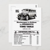 Busfahrplan für Innsmouth Joe Sargent Postkarte (Vorne/Hinten)