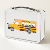 Busfahrten in der Kinderschule Metall Brotdose (Rückseite)