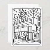 Busfärbeseiten für Kinder (Vorne/Hinten)