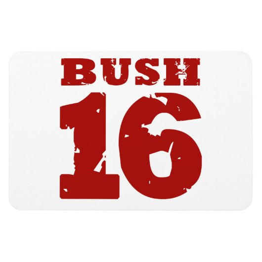 BUSH 2016 UNIFORM DISTRESSED -.png Magnet (Horizontal)