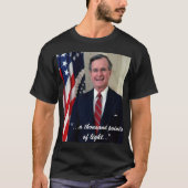 Bush 41 mit "tausend Punkten des Lichtes " T-Shirt (Vorderseite)