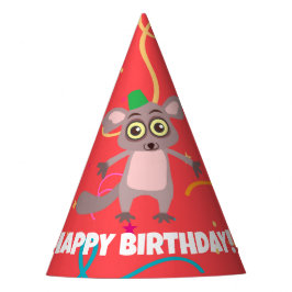 Bush Baby Birthday Party Hat Partyhütchen