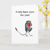 Bush Baby Grußkarte Karte (Gelbe Blume)