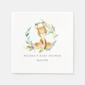 Bush Baby Kangaroo Baby Shower Napkins Serviette (Vorderseite)
