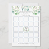 Bush Baby Koala Baby Showdusche Bingo Game Card Einladung (Vorderseite)