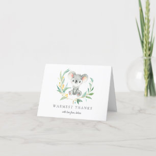 Bush Baby Koala Personalisiert danke Ihnen Karten