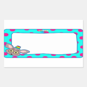 Bush Baby Name Tag Aufkleber