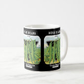 Bush Beans Seed Packet Label Kaffeetasse (VorderseiteRechts)