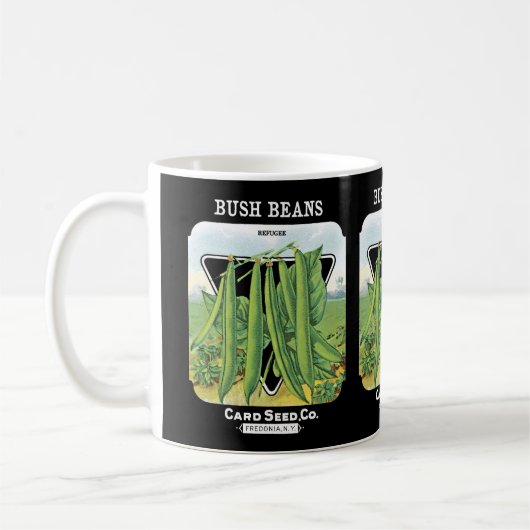 Bush Beans Seed Packet Label Kaffeetasse (Links)