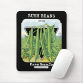 Bush Beans Seed Packet Label Mousepad (Mit Mouse)