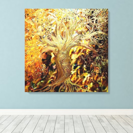 Bush brennen leinwanddruck (Insitu (Holzboden))