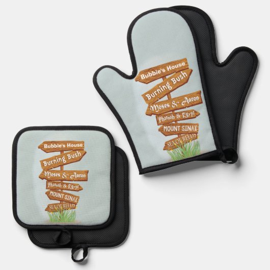 Bush brennen ofenhandschuh & Topflappen-Set (Vorderseite/Rückseite)