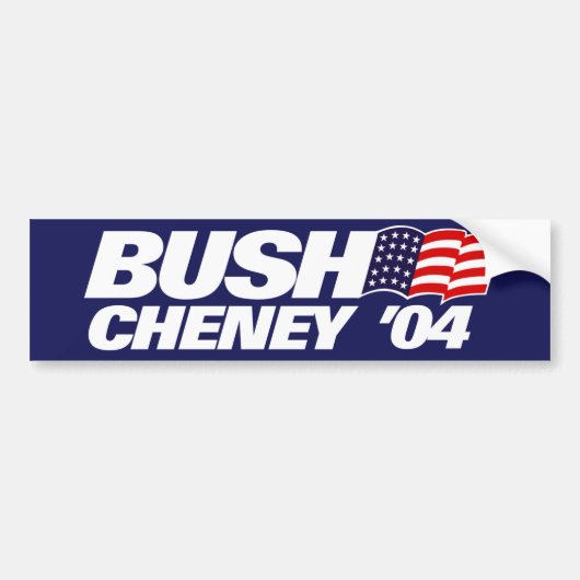 Bush Cheney '04 Bush 2004 Autoaufkleber (Vorne)