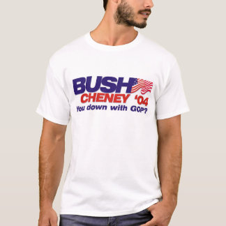 Bush/Cheney '04: Sie unten mit GOP? T-Shirt