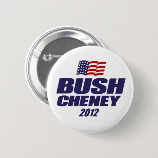 Bush Cheney 2012 Button (Vorne & Hinten)