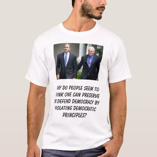 Bush-cheney, warum tun Sie, Leute scheinen, einen T-Shirt (Vorderseite)