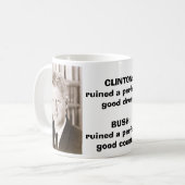 BUSH/CLINTON KAFFEETASSE (Vorderseite Links)