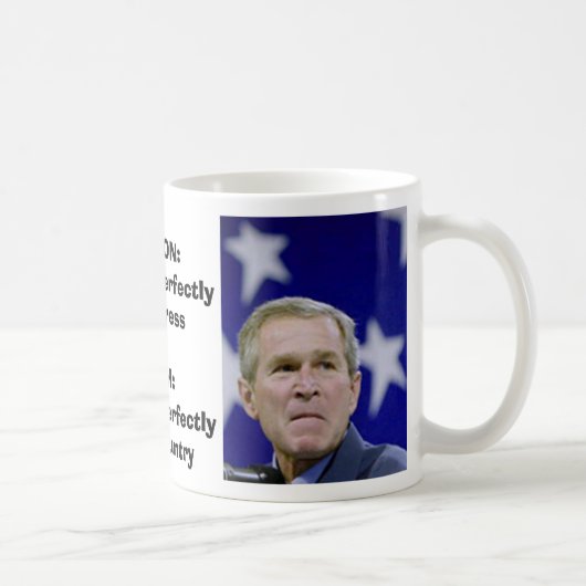 BUSH/CLINTON KAFFEETASSE (Rechts)