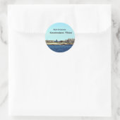 Bush Compound, Kennebunkport, Maine Runder Aufkleber (Tasche)