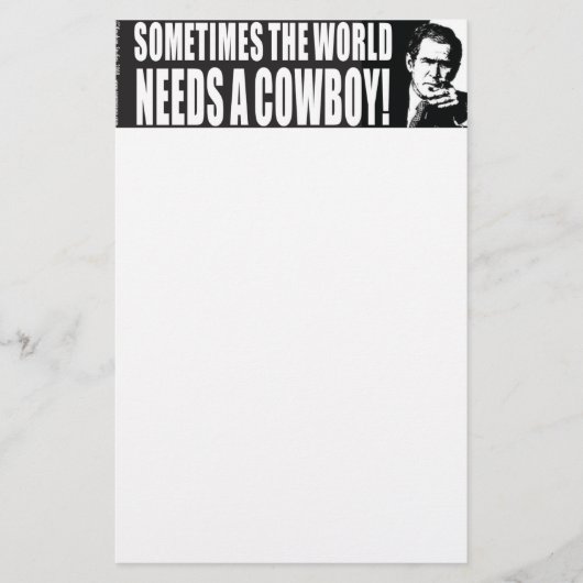 Bush Cowboy Briefpapier (Vorderseite)