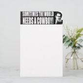 Bush Cowboy Briefpapier (Stehend Vorderseite)