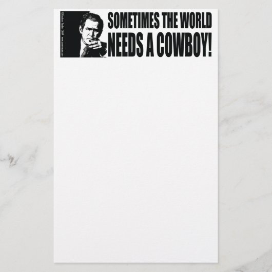 Bush Cowboy Briefpapier (Vorderseite)