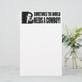 Bush Cowboy Briefpapier (Stehend Vorderseite)