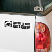 BUSH-Cowboy-Hat-White Autoaufkleber (Auf Lkw)