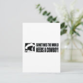 BUSH-Cowboy-Hat-White Postkarte (Stehend Vorderseite)