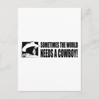 BUSH-Cowboy-Hat-White Postkarte