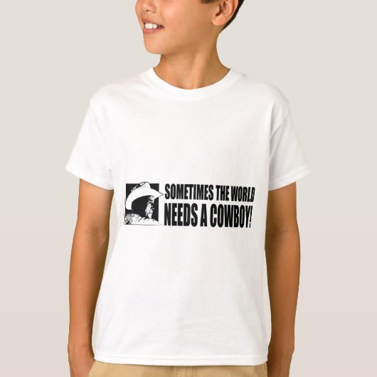 BUSH-Cowboy-Hat-White T-Shirt (Vorderseite)