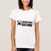 BUSH-Cowboy-Hat-White T-Shirt (Vorderseite)