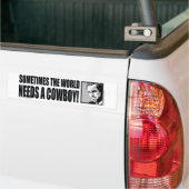 BUSH - COWBOY-White Autoaufkleber (Auf Lkw)