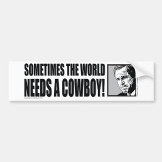 BUSH - COWBOY-White Autoaufkleber