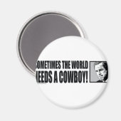 BUSH - COWBOY-White Magnet (Vorderseite/Rückseite)