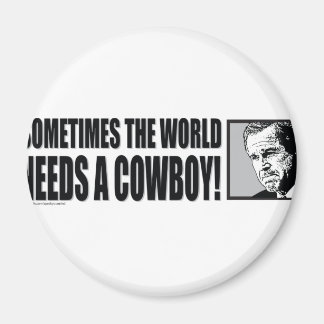 BUSH - COWBOY-White Magnet