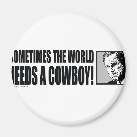BUSH - COWBOY-White Magnet (Vorne)