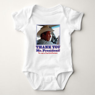 Bush-dankbar-amerikanisch Baby Strampler