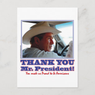 Bush-dankbar-amerikanisch Postkarte
