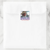Bush-dankbar-amerikanisch Runder Aufkleber (Tasche)