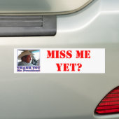 Bush-Danke Autoaufkleber (Auf Auto)