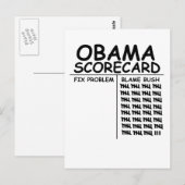 Bush die Schuld geben Postkarte (Vorne/Hinten)