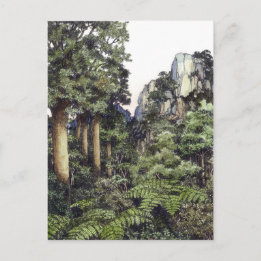 Bush druckt Neuseeland Postkarte