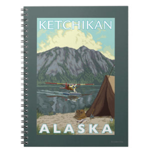 Bush Flugzeug & Fischerei - Ketchikan, Alaska Notizblock
