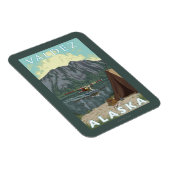 Bush Flugzeug & Fischerei - Valdez, Alaska Magnet (Rechte Seite)