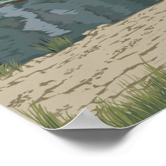 Bush Flugzeug & Fischerei - Wyoming Poster (Ecke)