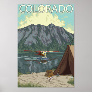 Bush Flugzeug Fishing Colorado Poster