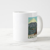 Bush Flugzeug & Fishing - Denali Nat'l Park Jumbo-Tasse (Vorderseite Rechts)